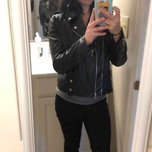 Faux Leather Jacket